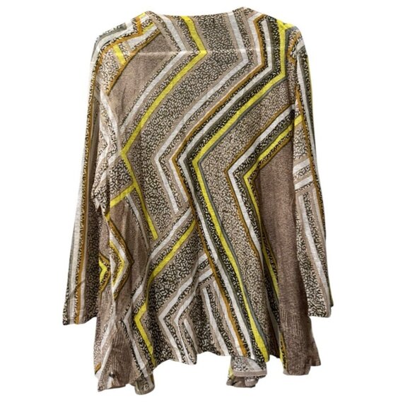 Nic & Zoe Open Front Cardigan Sweater Size 1X Linen Blend Lightweight Knit City - Picture 2 of 11